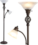 GyroVu Torchiere Floor Lamp for Living Room, LED Standing Reading Light — 1