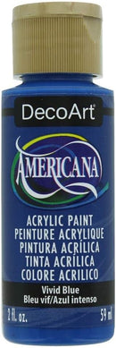 Americana Acrylic Paint 2oz-Vivid Blue -DA-394 | 2 Fl Oz (Pack of 1) — 1