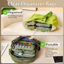 4 pcs Clear Zipper Pouches,Hard Shell Zipper Case,Toiletry Bag for Travel