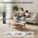 7L Smart Cool Mist Humidifier, App and Remote Control, 60-Hour, Black