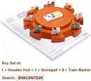Exqline Train Markers for Mexican Train Dominoes Game Set of 8-4 Individual…