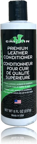 Griffin Leather Conditioner to Restore Leather Surfaces (8 oz.) - The Best Conditioner for Shoes, Boots, Furniture, Car Interiors, Bags and More! - Made in the USA — 1