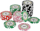 125pcs Clay Poker Chips Denominations 13.5 Gram Blacakjack Casino Chips…