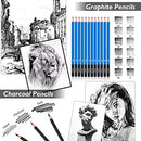 Caliart 176PCS Art Supplies Sketching Kit 24-Color Acrylic Paint Set with Painting Brushes — 6
