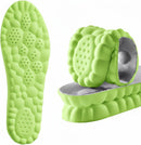 4D Pickleball Insoles for Men & Women - Soleflex Bwoost Memory Foam Soles Cloud Shoe Inserts - Trim to Fit Steppers Insoles for Foot Pain Fatigue Relief (Green, L) - L: Men 7-11 — 5