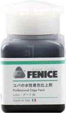 Leathercraft Fenice 10 Dark Brown Coating 25ml Water-Based Dye Professional Leather Edge Paint Sealant, to Decorate Leatherwork Edges — 1