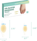 Gel Blister Bandages Hydrocolloid Bandages - Welnove 30ct Blister Cushions (Toe Pack) - Blister Bandages for Heel, Toe & Foot - Blister Pads for Prevention & Recovery - Water Resistant Bandages | 30 Count — 7