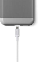 Amazon Basics USB-A to Lightning Charger Cable, MFi Certified, Nylon Braided Cord, Fast Charging for Apple iPhone 14 13 12 11 X Xs Pro, Pro Max, Plus, iPad, 6 Foot, Silver 4