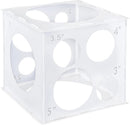Auihiay 12 Holes Balloon Sizer Cube Box, Collapsible Plastic Balloon Sizer | White — 1