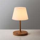 WEILAILUX Outdoor Table Lamp, Shower Lamp Waterproof (Wood Grain H9.6in) — 1