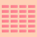 Amazon Basics Rectangular Erasers for School and Office, Pink, Art Eraser for Drawing, Stationery Supplies, 24 Count — 1