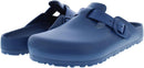 Birkenstock Women's Boston Leather Clogs – Navy — 2