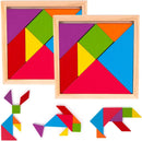 ArtCreativity Wooden Tangram Puzzles for Kids, 7 Colored Pieces, Educational Brain Teaser, Learning Toy for Boys and Girls, Party Favor, 6-Pack — 1