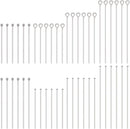 PH PandaHall 560pcs 8 Styles 304 Stainless Steel Eye Pins 30mm 40mm 50mm Head Pins 22 Gauge Ball Head Pin Findings… — 1