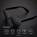 KALIYADI Polarized Sunglasses, Semi-Rimless, UV Blocking