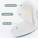 Bacophy 2 Pairs Genuine Thick Sheepskin Fleece Insoles for Women, Premium Warm Fluffy Wool Replacement Cozy Breathable Inner Soles for Shoes Boots Slippers Women Size 10 - White — 3