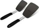Unicook 2-Piece Silicone Spatula Turner Set for Everyday Cooking, Black — 1