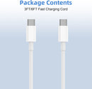 LDHTY USB C to USB C Cable, 60W [3FT+6FT] USBC Fast Charging Cord, 2-Pack 6