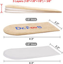 Dr.Foot Adjustable Orthopedic Heel Lift Inserts, Height Increase Insole for Leg Length Discrepancies, Heel Spurs, Heel Pain, Sports Injuries, and Achilles tendonitis (Beige, 3 Layers) — 5