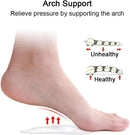 Dr.Foot Plantar Fasciitis Arch Support Shoe Insoles 5 Pairs, Thicken Gel Arch Pads for Flat Feet - Self-Adhesive Arch Cushions Inserts for Men and Women | Transparent 5 Pairs | 5 Pair (Pack of 1) — 5