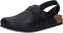 Birkenstock Women's Tokio Super Grip Leather Clogs – Black — 1