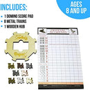 Regal Games Mexican Train Domino Expansion Set - 8 Metal Marker Trains with…