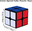 2x2 Speed Cube, Classic 2x2 Cube Puzzles Toy (Black) — 2