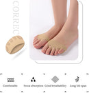 SooGree 2 Pairs Honeycomb Fabric Forefoot Pads Men Women Soft Metatarsal Foot Pads Soft Gel Ball of Foot Cushions for Pain Relief 3