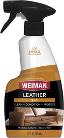 Weiman Leather Cleaner & Conditioner - Cleans, Restores & Protects Leather, UV…