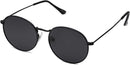 SOJOS Small Round Polarized Sunglasses for Women Men Classic Vintage Shades | Matt Black/Grey — 2