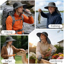 ZOORON Hiking Sun Hat with Neck Flap, UPF 50+, Wide Brim