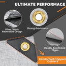 Keten Tarps Heavy Duty Waterproof 12x20 Feet, Extra Thick 16 Mil (Silver)