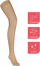 JOBST UltraSheer Waist High 20-30 mmHg Compression Stockings Pantyhose, Closed Toe, Small, Natural — 6