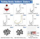 Fishing Tackle Kit, 90pcs Beginner Equipment Kit with Fishing Hooks Bobbers…