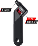 Accutire Digital Tire Pressure Gauge (5-150 psi) psi/bar/kPa/kg-cm2 (Black)