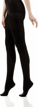 VIM & VIGR Women's Nylon 15-20 & 20-30mmHg Medical Compression Tights | Small/Medium | 15-20 mmHg Compression | Black Solid — 1