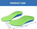 Boy Girl Orthotic Insoles with Arch Support Cushion Durable Foot Care Inserts for Flat Feet for Running Hiking and Daily Use - Green — 5