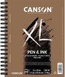 Canson XL Series Pen & Ink, white, 7x10 | Side Wire — 3