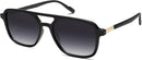 SOJOS Retro Aviator Sunglasses Womens Mens,Trendy Rectangle Shades SJ2202 | Black Frame/Grey Grading Lens — 1