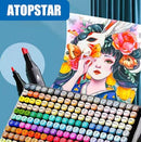 ATOPSTAR 262 Colors Alcohol Markers Artist Drawing, Dual Tip Adult Coloring — 6
