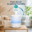 MegaWise SK7620 1.5L Ultrasonic Cool Mist Humidifier, Auto Shut-Off