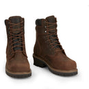 Chippewa Men's Hador 8" Steel Toe EH - Tough Bark (55026) - Front View