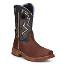 Tony Lamas Men's Footwear Work Force 11" Wide Square Composite Toe Waterproof Work Boot Color Dark  Brown image 1