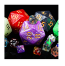 55mm Giant D20 Dice Large DND 20 Sided dice Sets for Dungeons and Dragons RPG MTG Table Games 3 pcs Black Red Purple