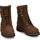 Chippewa Men's Super DNA 8" Waterproof Steel Toe Insulated - Tan (59330) - Front View