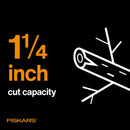 Fiskars 15" PowerGear Super Pruner/Garden Lopper - Sharp Precision-Ground Steel Blade Tree Trimmer - Cuts up to 1.5" Diameter