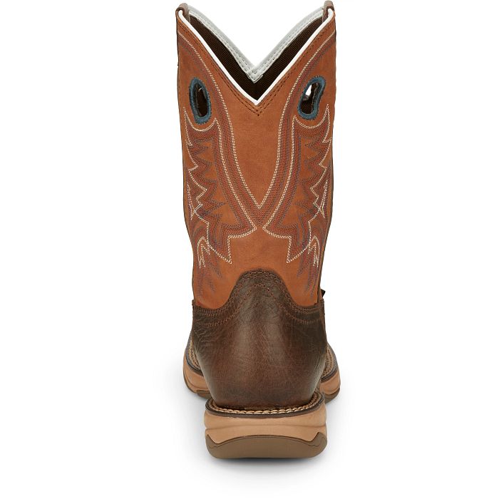 Tony Lama Mens Lopez 11" Wide Steel Square Toe | Style RR3363 Color Tumbleweed