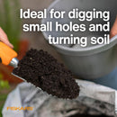 Fiskars Ergo Trowel - Heavy Duty Gardening Hand Tool with Hang Hole - Lawn and Yard Tools - Black/Orange