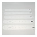 5pcs/Set Plastic Half Transparent Leather Hole Punch Belt Punch Hole Pattern Handmade Leather Goods Diy Belt Template