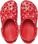 Crocs Unisex Adult Classic Clog - Seasonal Graphic – Cherry Red/Hearts & Butterflies — 3